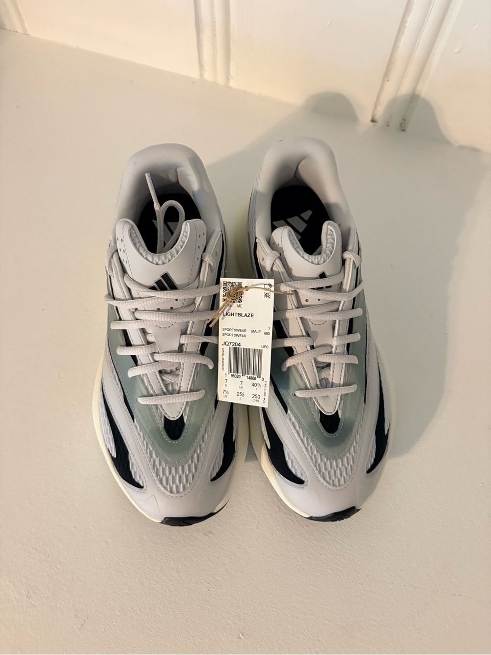 adidas Women’s Athletic Sneakers in White, Black, Light Gray Sage Green